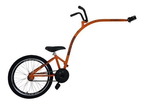 Reboque Bicicleta Carona Bike Caroninha Pro Infantil Aro 20 Cor Laranja