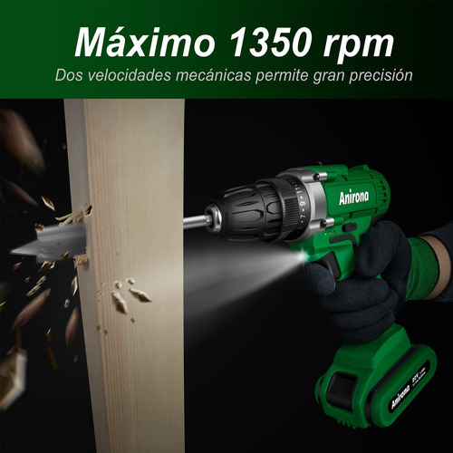 Taladro Atornillador Airona Aa2015-30 De 20v 1 Batería