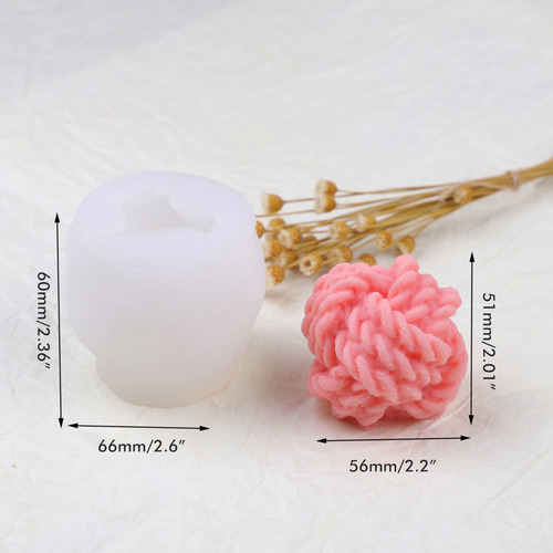 Molde De Vela De Silicona 3d Para Velas De Bricolaje Y Jabón