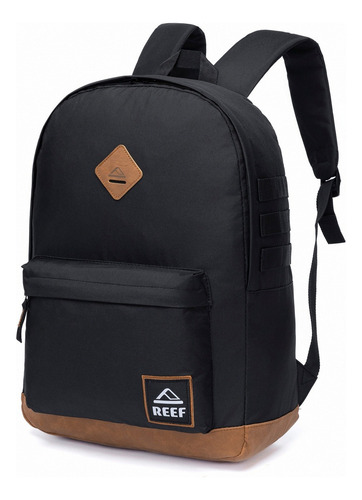 Mochila Masculina Reef Casual Faculdade Trabalho Cor Preto/marrom