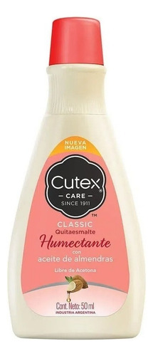 Cutex Classic Hipoalergénico Quitaesmalte Para Uñas 50ml
