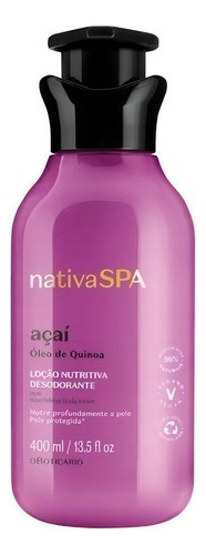 LOCIÓN HIDRATANTE ACAI 400ML NATIVA SPA