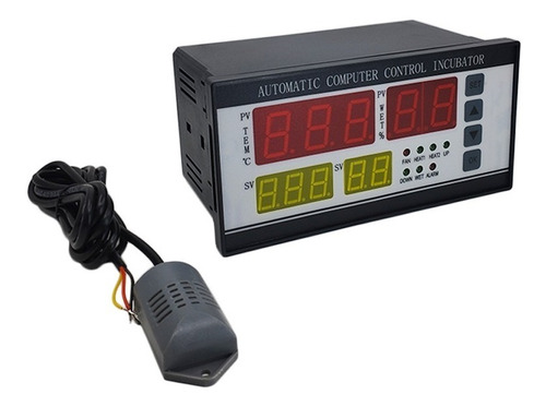 Controlador Temperatura Humedad Volteo Incubadora Xm-18 220v
