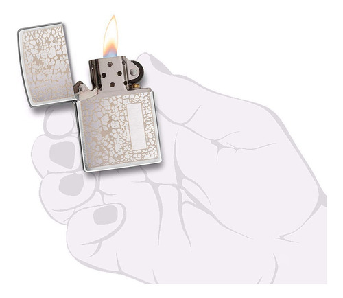 Encendedor Zippo Spring Special Agrietado Con Rectangulo