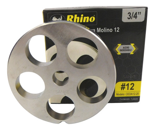 Cedazo Rhino Original P/molino De Carne 12 3/4   Sanke