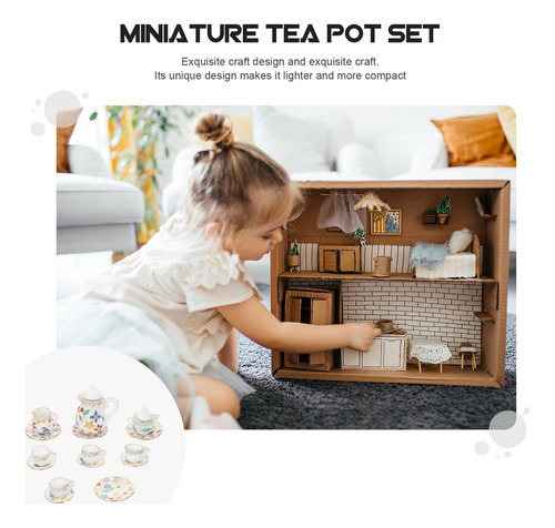 1 Juego De Adorables Teteras Con Forma De Minicasa, Modelo M