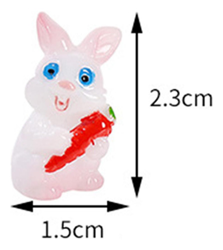 2 Figura De Pascua Micro Adornos De Paisaje Para Jardín