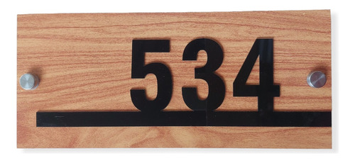 Placa Numeros De Casa 13x30cm Hasta 5 Numeros. Modelo A2