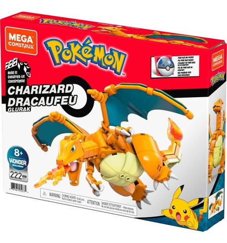 Pokémon Figura Mega Construx  Charizard  Original