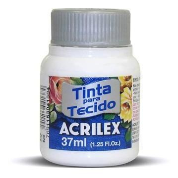 Tinta De Tecido Acrilex 37 Ml Branco