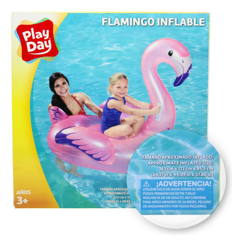 Salvavidas Adulto Infantil Flotador Inflable Alberca Playa Color Flamingo