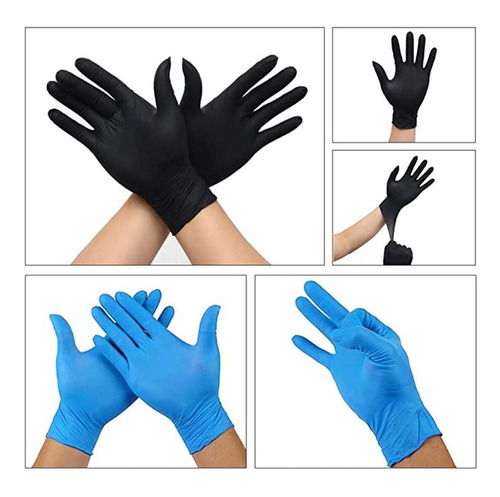 Guantes Desechables De Nitrilo De Examen Médico Guantes De