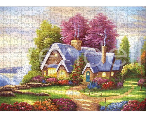 Imagen 2 de 3 de Rompecabezas 1000 Piezas Puzzle Home Casa De Campo Hogar Ed