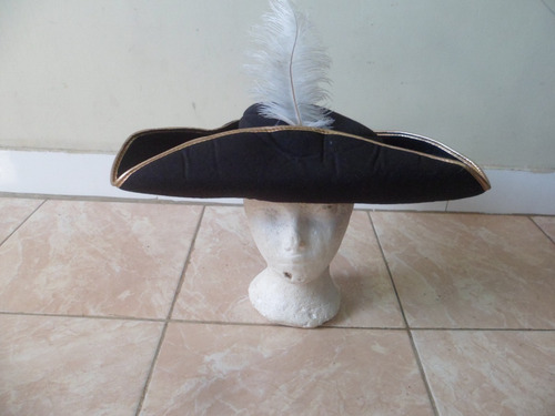 Imagen 1 de 5 de Sombrero Disfraz Pirata Elegante O Principe Etc Carnaval