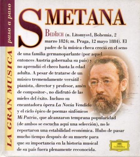 Smetana La Musica Paso A Paso Cd Deusche Grammophon Y Libro