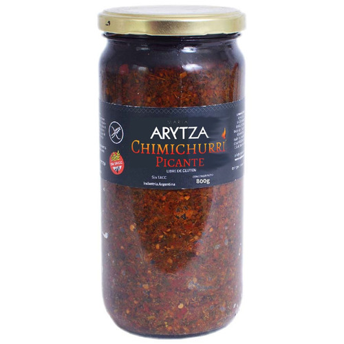 Chimichurri Picante Gourmet Arytza 800g. Natural - Sin Tacc
