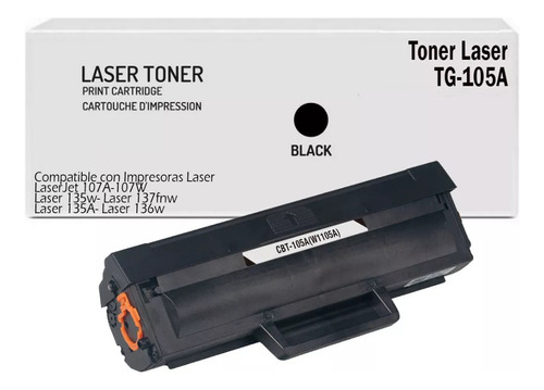 Toner Generico 105 | Impresora Laser 107a 107w 135w 137fnw