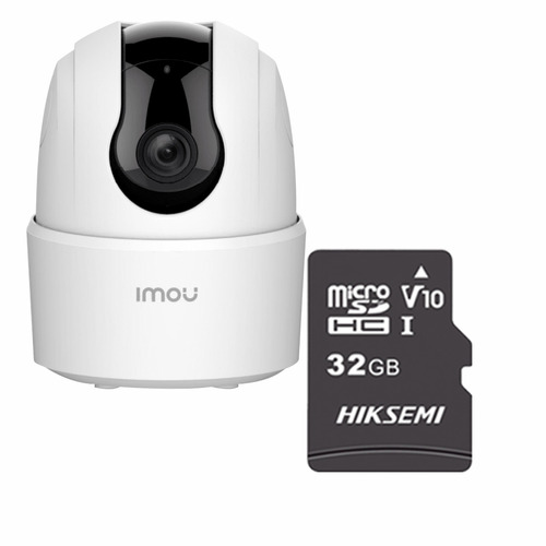 Imou Ranger 4mp Ta42n-plus-32 Cámara Ip Domo Con Microsd 32gb Y Letrero Disuasivo Wifi H.265 Autotracking Detección De Humanos Modo Privacidad Micrófono & Bocina Ta42n Lente 3.6mm 