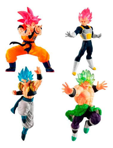 Dragon Ball Z Goku Minifiguras Colección X4 Gashapon Vegeta