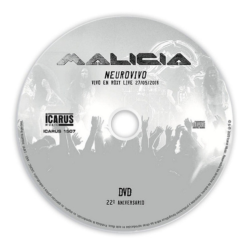 Malicia - Neurovivo Roxy Live - Digipack 2cddvd