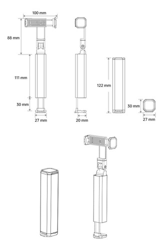 Soporte Para Teléfono, Fácil De Usar, Rotación De Gris