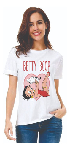 Playera Betty Boop - Betty Boop Heart Vrs 4 - Cartoon Retro