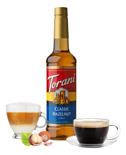 Sirope Torani Avellana Clásica 750 Ml Paquete De 4