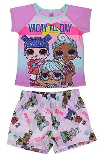 Conjunto De Pijama Lol Surprise Para Niñas Vaycay, 2 Piezas,