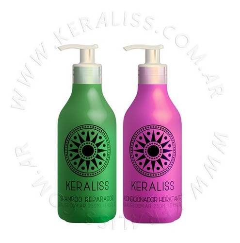 Keraliss Kit Shampoo Rep + Acondicionador Hidratante 250 Ml