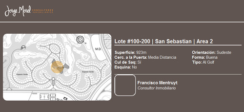 Lote Al Golf #100-200 - San Sebastian - Area 2 - 923m2 #id 626