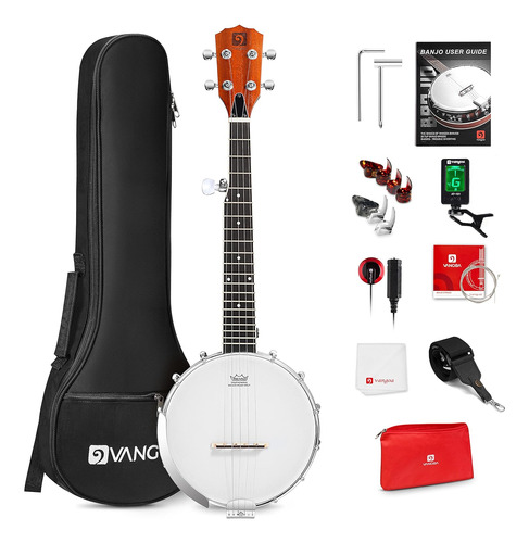 Banjo De 5 Cuerdas De 26 Pulgadas, Mini Banjo De Viaje, Kit 