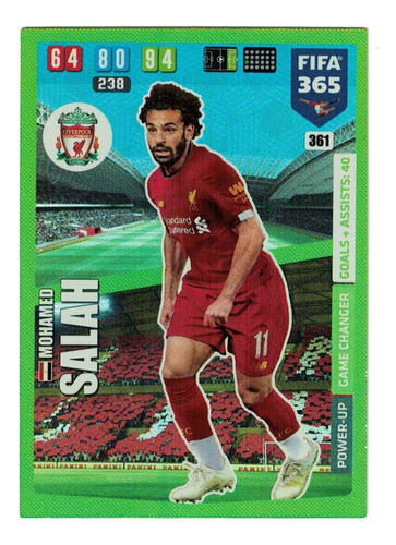 Carta Mohamed Salah - Game Changer Fifa 365 2020  Panini