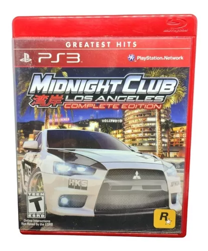 Jogo Midnight Club Los Angeles Xbox 360 Corrida Mídia Fisica