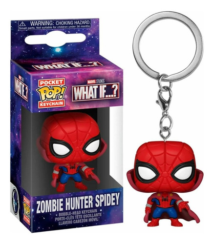 Llavero Pocket Pop: Spider-man Spidey Cazador De Zombis