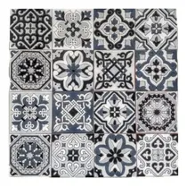 Comprar Azulejos Decorados 15 X 15 Cm. Bco Y Negro. Soy Fabricante