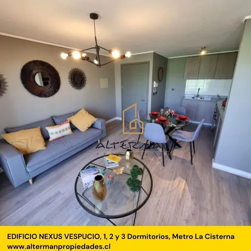 Nuevos, 3 Dormitorios, Ed. Nexus Vespucio, Sin Comisión