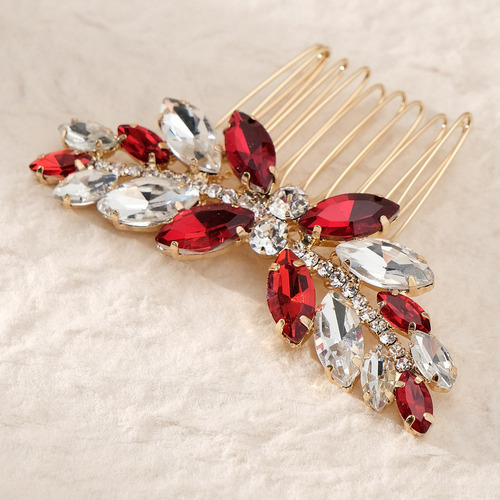 Nuevo Peineta Con Diamantes De Imitación For Boda Nupcial