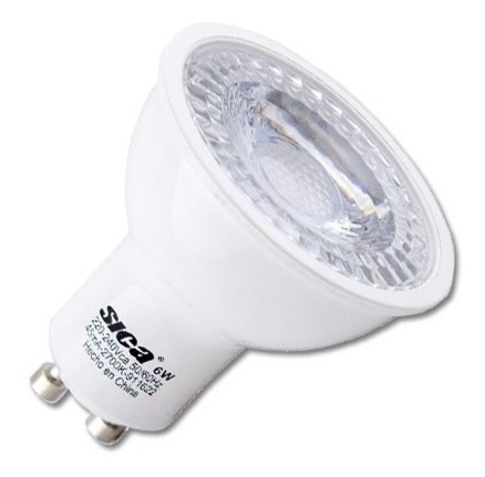 Lampara Dicroica Gu10 Led 6w Fria Sica X10 Electro Oeste