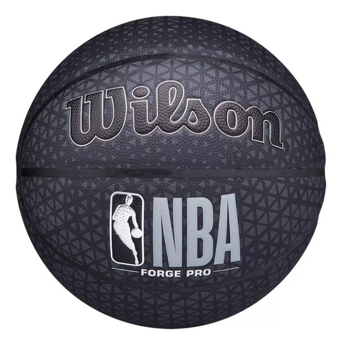 Bola De Basquete Nba Forge Pro Printed Tamanho 7 Wilson Cor Preto