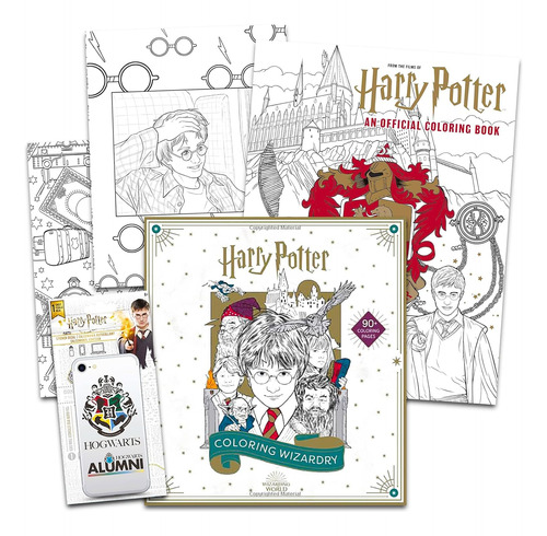 Set De Libros Para Colorear De Harry Potter Para Niños Y Adu