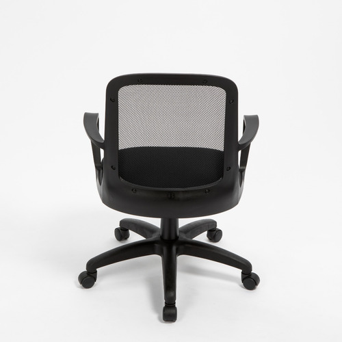 Imagen 4 de 10 de Silla De Escritorio Diseño Fresa Negra Respaldo De Red Rossi