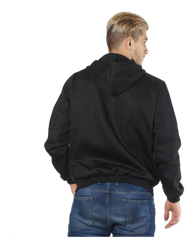 Imagen 2 de 9 de Campera Friza Invisible C/capucha Marca Prince Talle S Al Xl