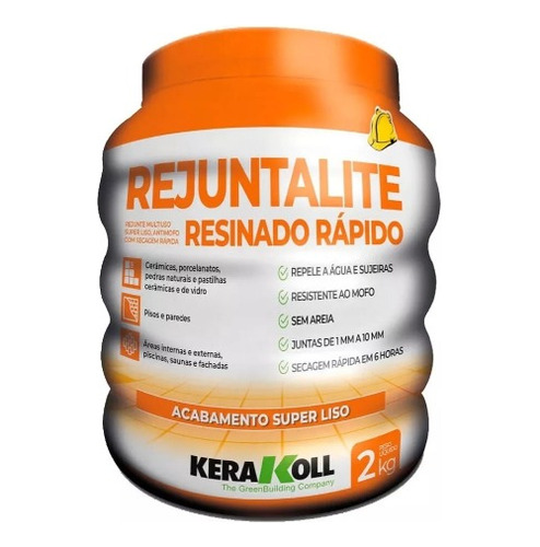 Rejunte Resinado Secagem Rápida Rejuntalite 2kg Kerakoll