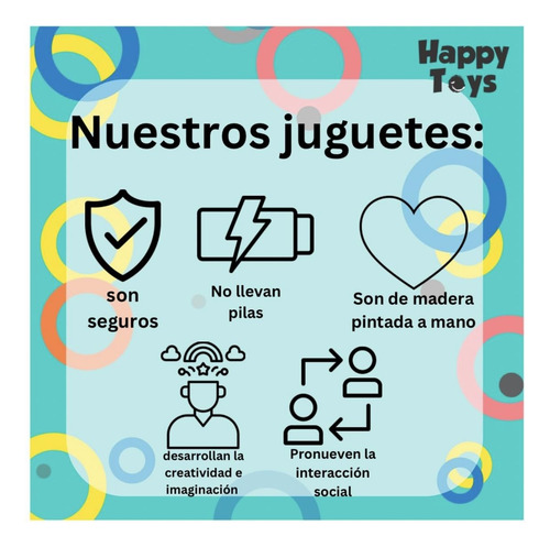 Juguete Didáctico Infantil Tren Mágico De Colores Vehículos