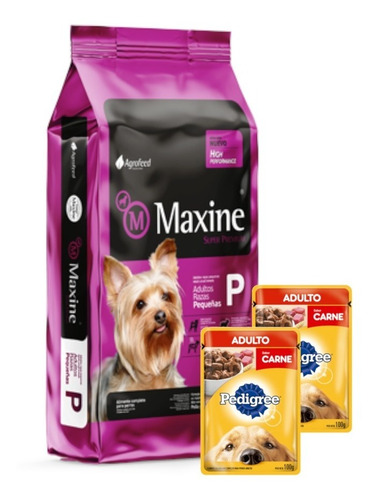 Imagen 1 de 5 de Comida Perro Raza Chica Maxine Adulto 7,5kg + Promo!