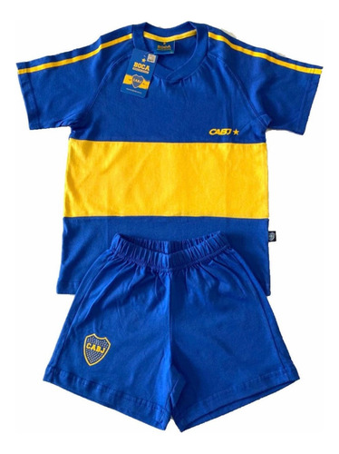 Conjunto Camiseta Short Boca Juniors Niños Producto Oficial