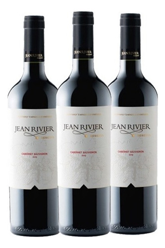 Vino Tinto Cabernet Sauvignon Reserva Jean Rivier Pack 3