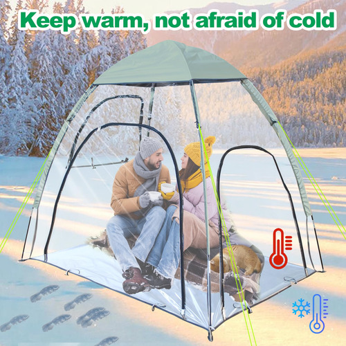 Carpa Transparente Grande Para 2 Personas Impermeable Y Id