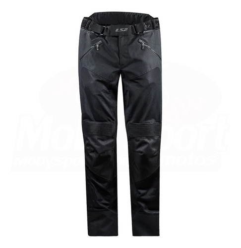 Calça Masculina Moto Proteção Ventilada Ls2 Vento Preta