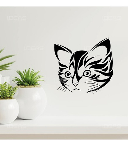 Vinil Decorativo Gato Cat Sticker De Pared Pegatina 